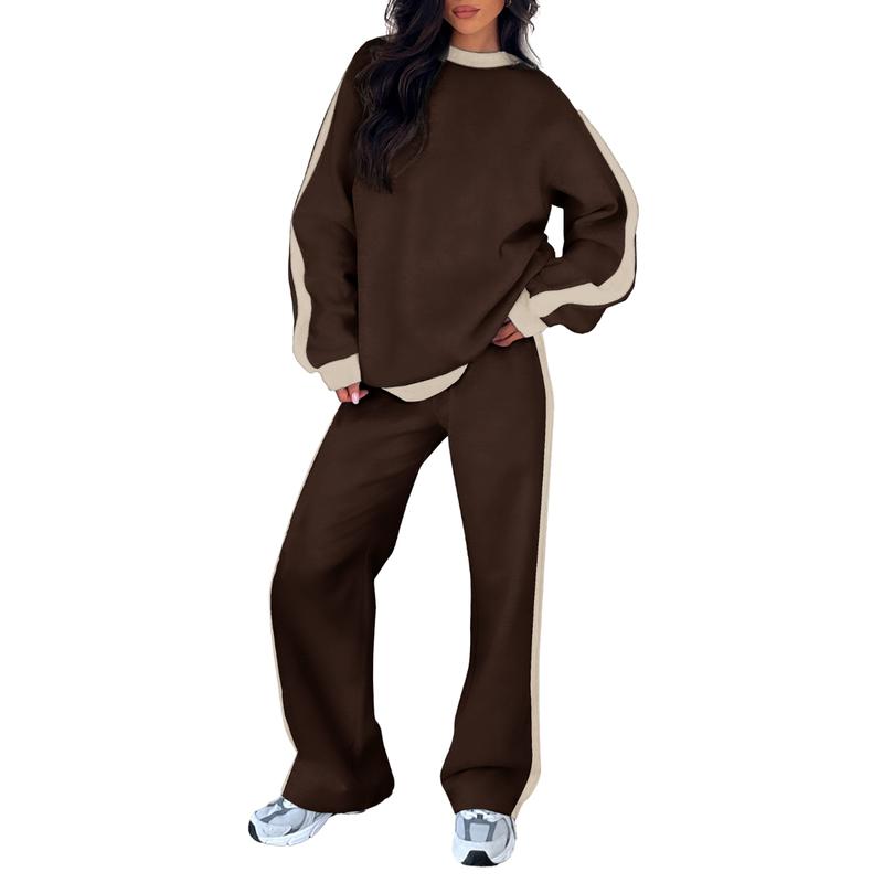 SANDI - Comfortable 2-Piece Lounge Set Sweatshirt & Straight Leg Pants
