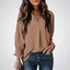 LEILA | Classic V-Neck Tunic Blouse