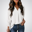 LEILA | Classic V-Neck Tunic Blouse