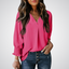 LEILA | Classic V-Neck Tunic Blouse