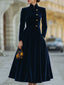 Natalia | A-Line Dress with Gold Accents