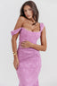 Boheme - Sleeveless Ruched Bodycon Evening Dress