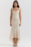 Boheme - Sleeveless Ruched Bodycon Evening Dress