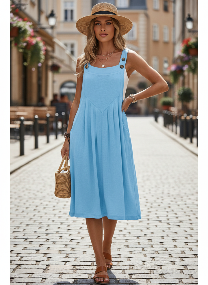Sleeveless Wide-Leg Jumpsuit
