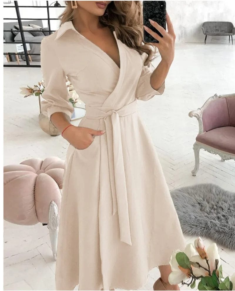 Ismara™ | Sophisticated Midi Dress