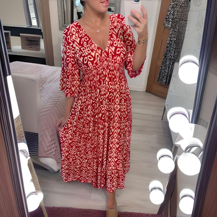 Solana™ | Free-Spirit Print Dress