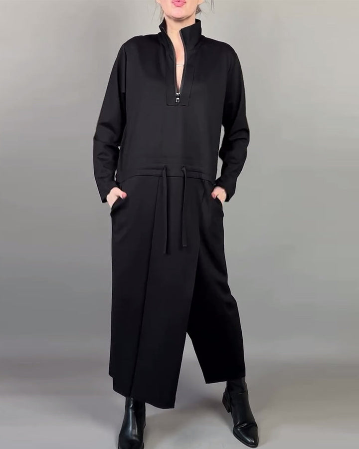 Women's Modern Zip Collar Dress