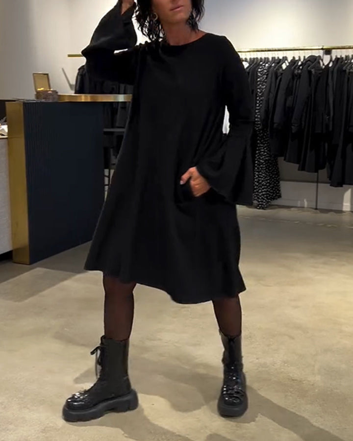 Women's Dress with Flared Sleeves