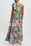 Cyorra™ | Elegant One-Shoulder Satin Maxi