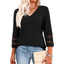 STYLI |  Chic Casual V-Neck Summer Top