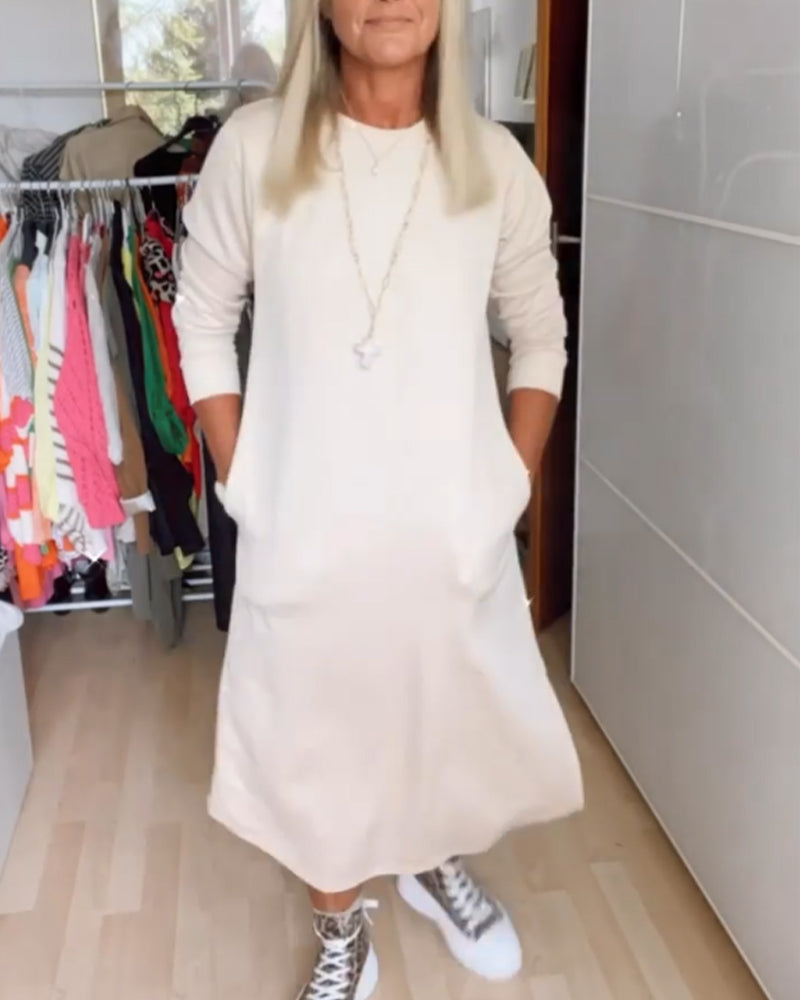 Women's Casual Round Neck Dress