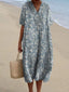 Winika - Women’s Spring Vines Pattern Flowy Dress