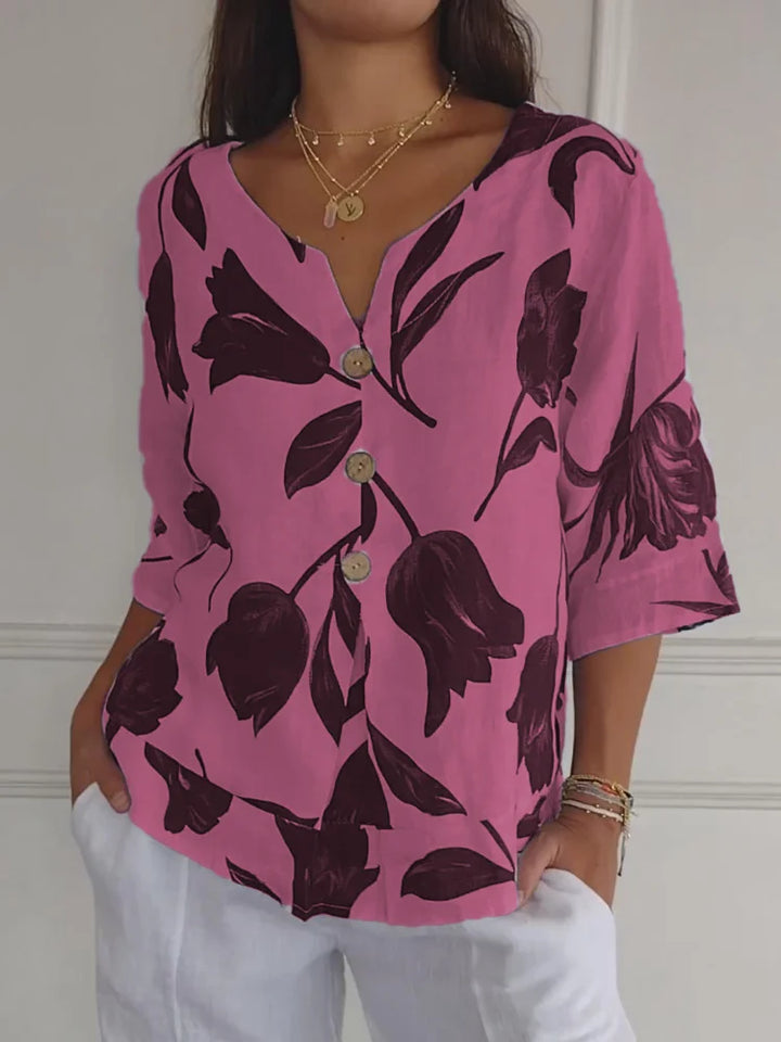 Dahlia - Blossom Print Blouse
