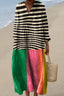 Ondine - Vintage Geometric Line Art Print Dress