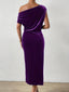 Marilyn - Timeless Velvet Relaxed Midi Dress