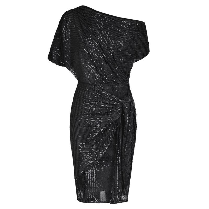 AURELIA - Elegant Sequined  Off-Shoulder Bodycon Party Dress