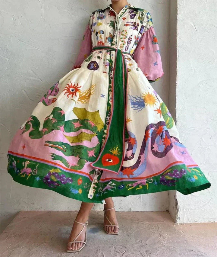 Florence™ - Brightly Coloured Dress