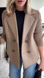 Lenora™ | Premium Chic Knit-Sleeve Blazer