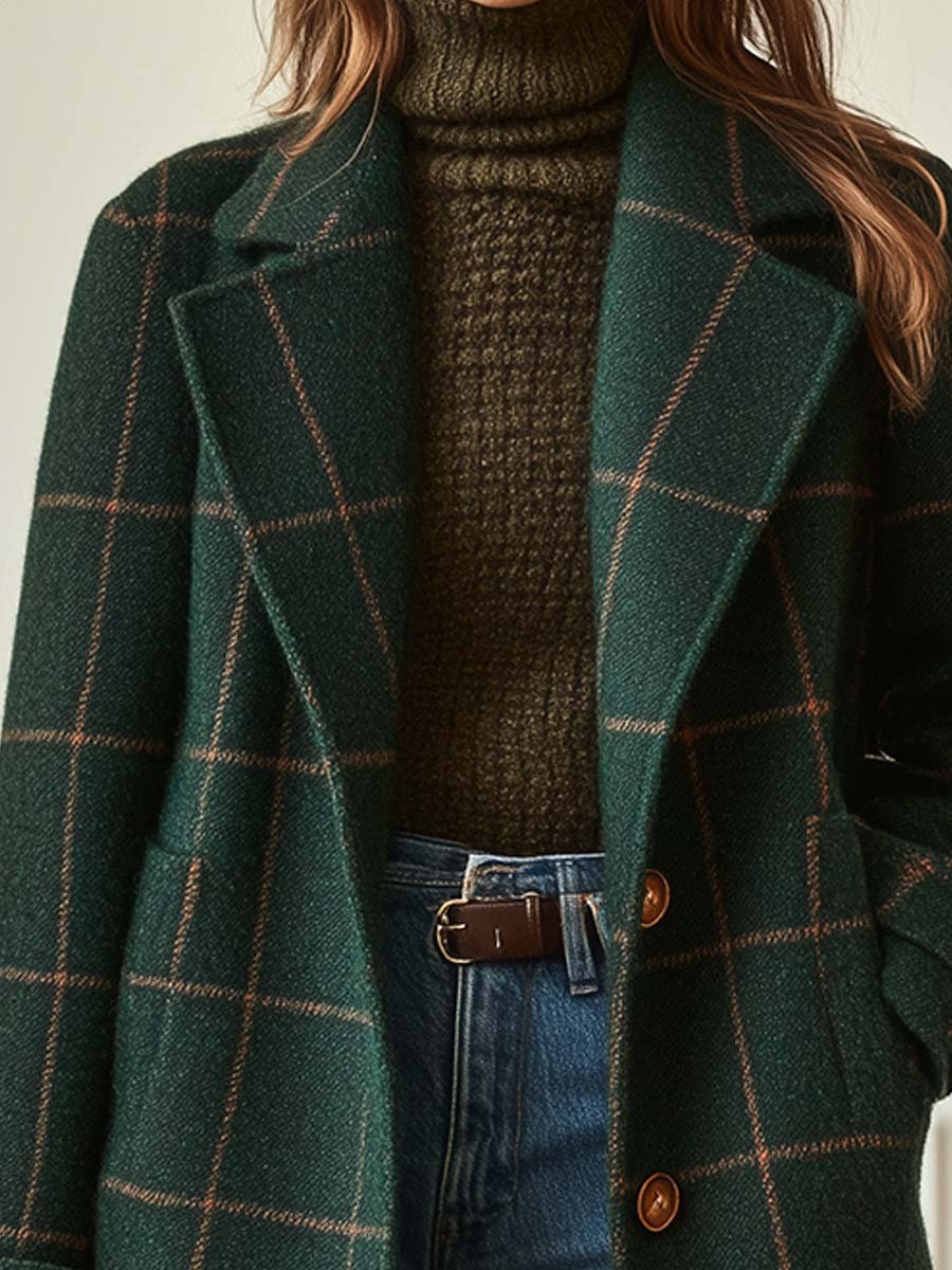 Olivia™ | Classic Checked Coat