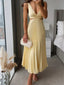 Zampia - Elegant Dress With Slit And Sculpted Waist