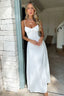 Cambria - Elegant Spaghetti Strap Maxi Wrap Dress