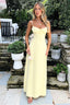 Cambria - Elegant Spaghetti Strap Maxi Wrap Dress