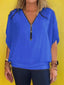 Elani™ | Light Zip Neck Blouse