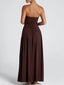 Serenya™ | Chic Strapless Slit Gown