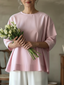 Elegant Backless Design 100% Cotton Shirt Top