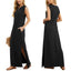 Wrinkle-free Casual Dress For Women With Split Hem