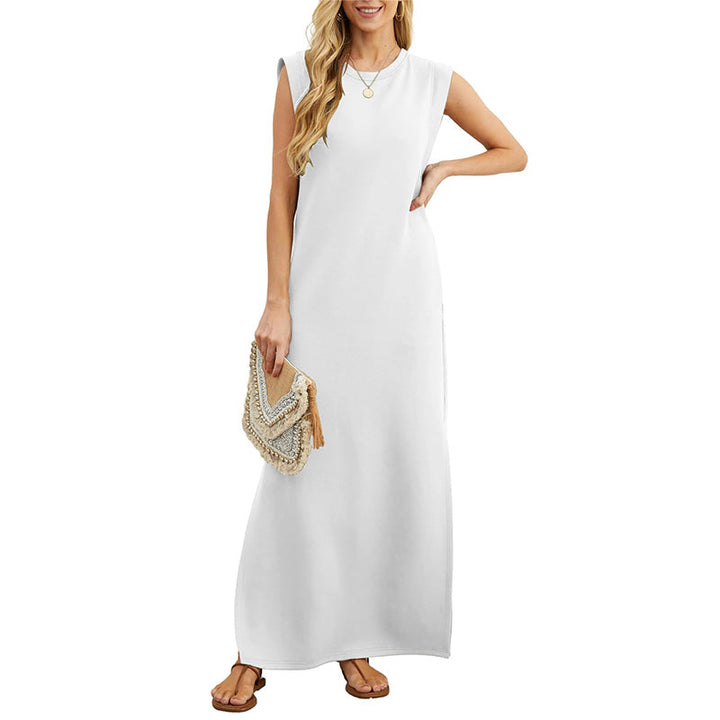 Wrinkle-free Casual Dress For Women With Split Hem
