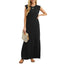 Wrinkle-free Casual Dress For Women With Split Hem