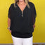 Elani™ | Light Zip Neck Blouse