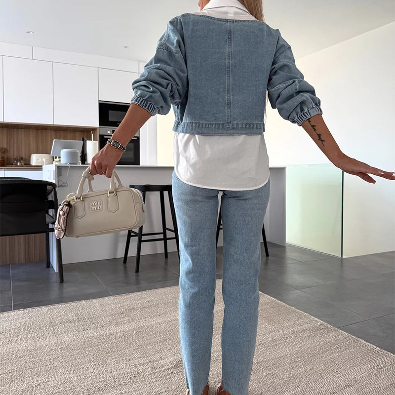 ORLYSSA™ | Casual Edge Denim Set
