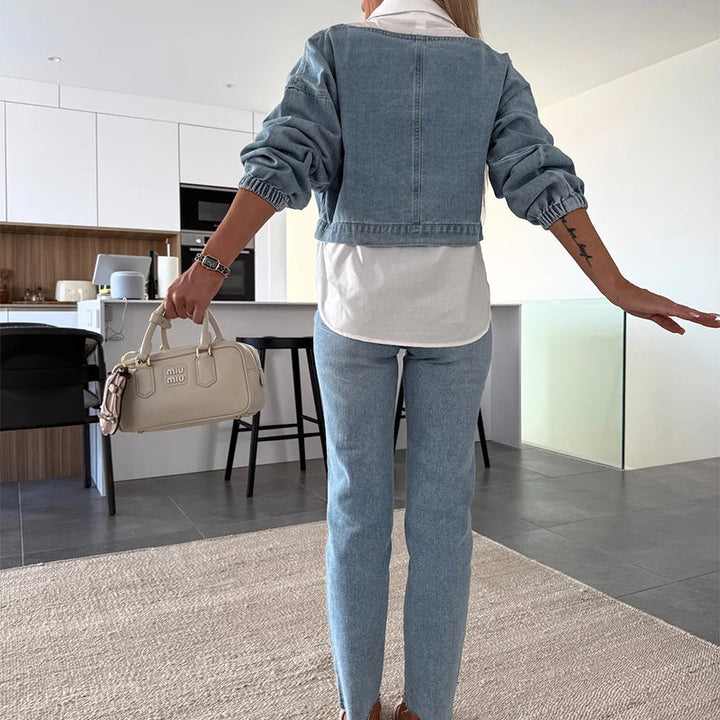 ORLYSSA™ | Casual Edge Denim Set