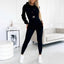 Women's two-piece tracksuit with hood