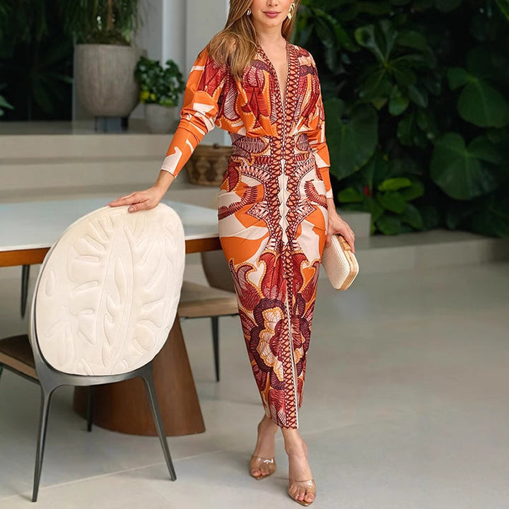 Blysse™ | Elegant V-Neck Dress