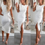 FAYLORA™ | FlowCharm Slit Dress