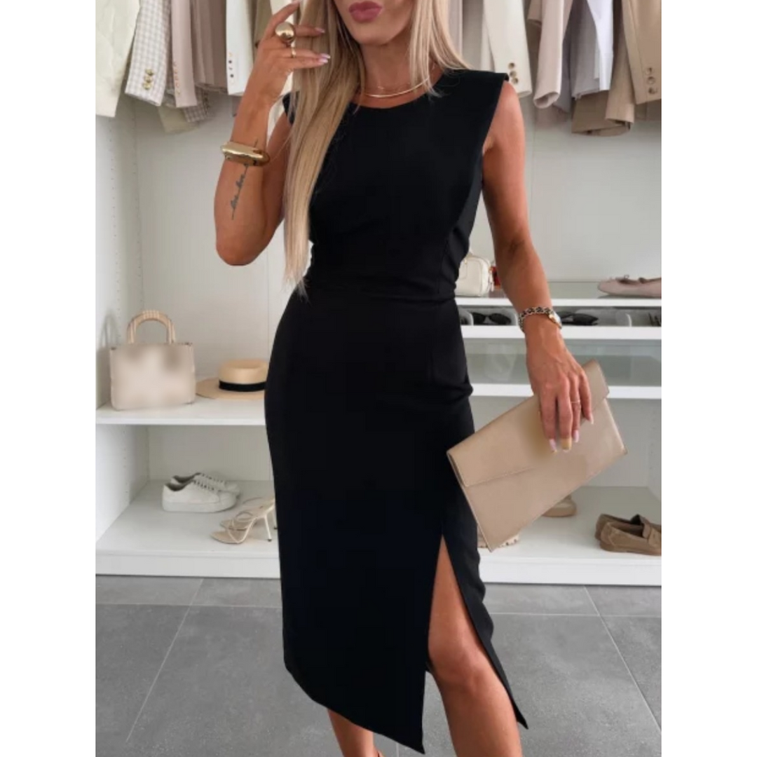 FAYLORA™ | FlowCharm Slit Dress