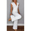 Women's Elegant V-Neck Top and Pants Set
