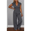 Women's Elegant V-Neck Top and Pants Set