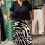 Women's Knot Blouse™ | Midi Skirt Set