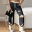 Clyra™ | Patchwork Denim Wide Leg Pants