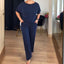 Elegant 3-piece set including a long cardigan