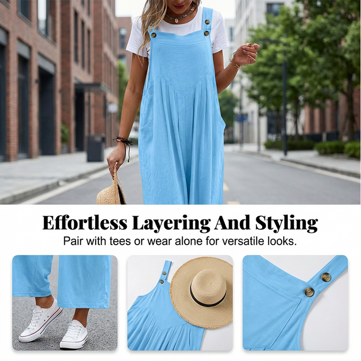 Sleeveless Wide-Leg Jumpsuit