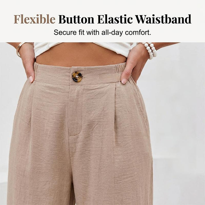 Women's High Waist Wide-Leg Casual Pants