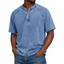 Men's Casual Band Collar Short Sleeve Shirt