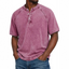 Men's Casual Band Collar Short Sleeve Shirt